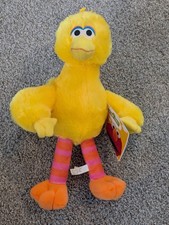 New Sesame Street Big Yellow Bird Large 14" . Plush Blue Soft Toy. New
