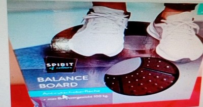 Balance Board   von'' Spirit Of Colors'' bis zu 100 Kg,Farbe Schwarz,Sport