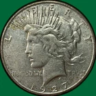 1927-S Peace Dollar Very Fine VF Coin #41898
