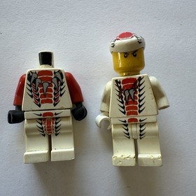 LEGO Ninjago Minifigs Serpentine Rise Of The Snakes Fang-Suei Red + Spitta Green