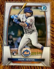 2023 BOWMAN CHROME MARK VIENTOS ROOKIE MOJO REFRACTOR CARD NEW YORK METS