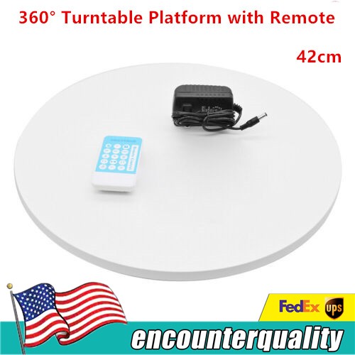 16.5 Inch 360° Rotating Display Stand with Remote Control for Two-Way Showcase