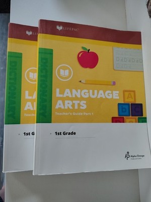 LifePac Language Arts Grade 1 Teacher Guide Books First Grade