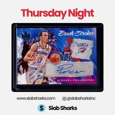 2022 PANINI COURT KINGS #BR-APO ALEKSEJ POKUSEVSKI BRUSH STROKES RUBY AUTO /49