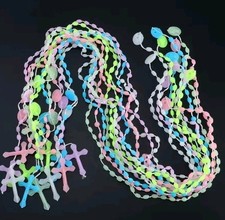 12x New Catholic Crucifix Bulk Plastic Rosary Beads 17" 6 Colors Baptism Funeral