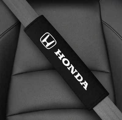 #ad 2 pieces car suitable for Honda seat belt accessories black shoulder pad $19.79