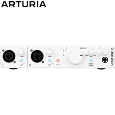 Arturia MiniFuse 2 Portable 2x Input USB-C MIDI Audio Interface White Renewed