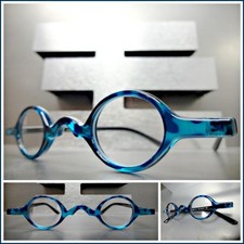 Men Sophisticated Professor Style READING EYE GLASSES READERS Small Round Frame