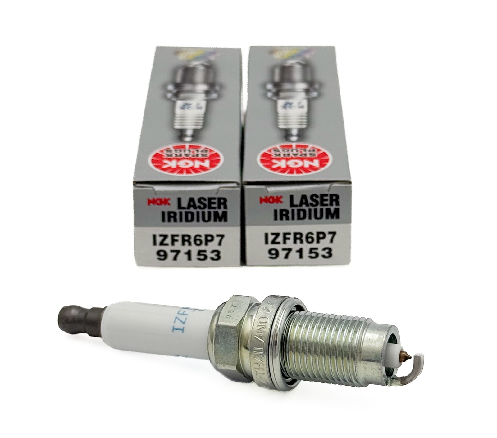 2x NGK Iridium Spark Plug 97153 IZFR6P7 for VW Golf Polo Touran Caddy Audi Skoda