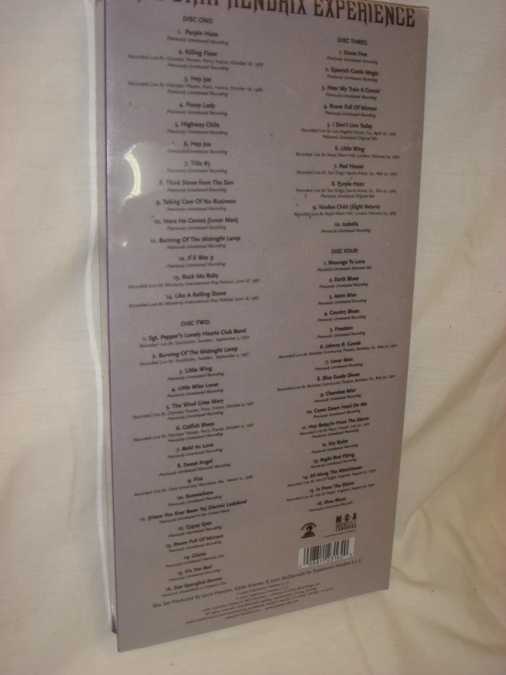JIMI HENDRIX EXPERIENCE super 4xCD box set, MINT, SEALED - Image 3 of 3