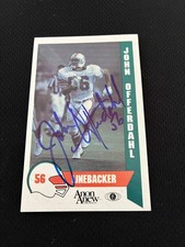 JOHN OFFERDAHL AUTOGRAPGH ROOKIE LAW ENFORCEMENT ANON ANEW 1986 FOOTBALL CARD. rookie card picture