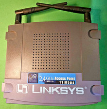 Linksys Access Point 2.4 GHz, 802.11b, 11Mbps WAP11 Ver. 2.2  No power adapter