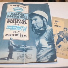 Aurora HO Scale Model Motoring Service Manual for Thunderjet 500 DC Motor Set X