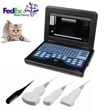Portable Laptop Machine Veterinary Ultrasound Scanner 1 Probe VET Convex Rectal