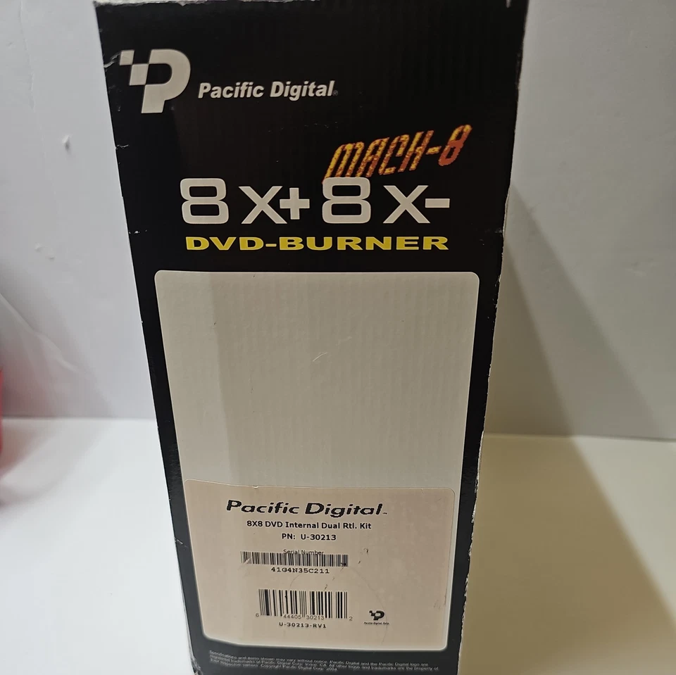NEW! Pacific Digital Mach-8 Multiformat 8X DVD Burner Writer - Image 4 of 4