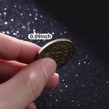 2-Pack YES/NO Decision Coin Retro Copper Alloy Fun Desk Trinket Gift magic props