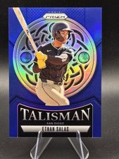 Ethan Salas 2025 Panini Prizm Talisman Blue Prizm /99 #22 San Diego Padres