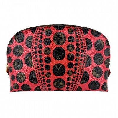 LV x YK Louis Vuitton Yayoi Kusama M47347 Cosmetic Pouch Pumpkin Dot Monogram