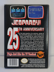 Jeopardy! 25th Anniversary Edition (Nintendo NES, 1990) CIB | Collector