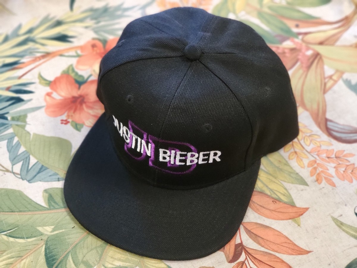 JUSTIN BIEBER SNAPBACK CAP HAT ***PURPLE JB*** BIEBER FEVER I LOVE
