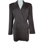 Vtg ESCADA by Margaretha Ley Double Breasted Blazer SIZE 38 Wool Classic 80s 90s