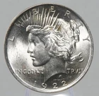1922 Peace Dollar Uncirculated Philadelphia Mint $1 90% Silver U.S. Coin