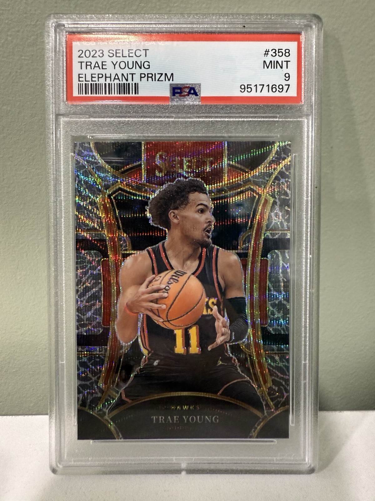 2023-24 Panini Select - Mezzanine Level Trae Young #358 Elephant Prizm