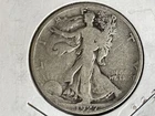 1927S WALKING LIBERTY 90% SILVER HALF DOLLAR Circulated Good #61.