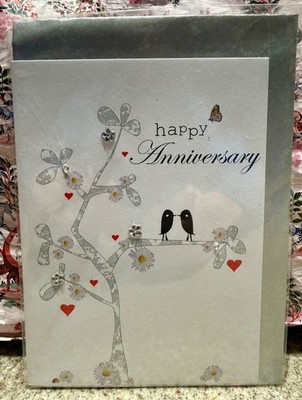 Grußkarte Cinnamon Aitch Happy Anniversary, neu, Cellophan verpackt