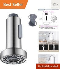 Kitchen Faucet Head Replacement, Sink Sprayer, Brushed Nickel  ABS Plastic P...