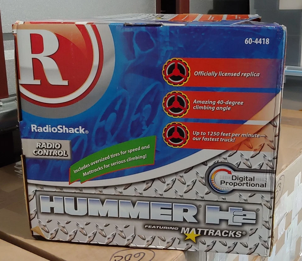 RadioShack Hummer H2 with Mattracks 1:10 Scale Radio Control (60-4418) NIB - Image 4 of 4