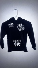 Hyper Space NASA Hoodie Boy Size 10 Hoodie Black Map Long Sleeve
