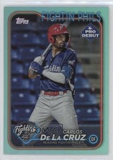 2024 Topps Pro Debut Aqua Foil 15/75 Carlos De La Cruz #PD-51 uk2