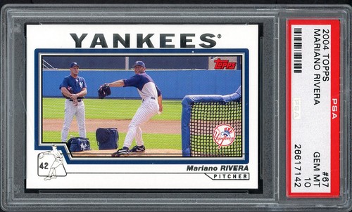 2004 TOPPS # 67 MARIANO RIVERA YANKEES PSA 10 GEM MINT 562551 (KYCARDS)