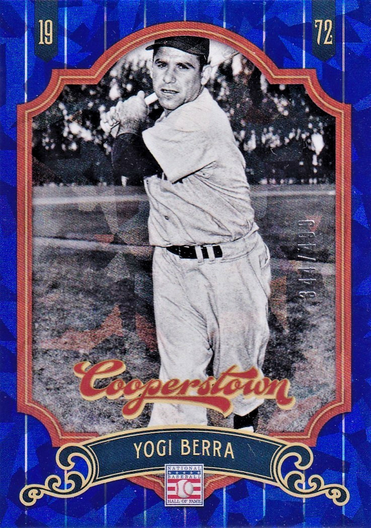 2012 Panini Cooperstown - Yogi Berra #78 Blue Crystal Collection /499