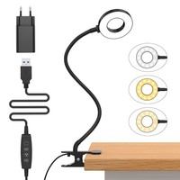 iZELL 23 LED Leselampe Bett Dimmbar -【3 Modi & 40Cm Schwanenhals, Sc Schwarz