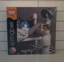 Springbok CHECKERBOARD CAT 1000 Piece Jigsaw Puzzle - NEW SEALED GSHF3 