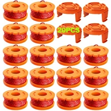 20 Pack Trimmer Spool Line for Worx,(WA0010)Replacement Trimmer Spool Line fo...