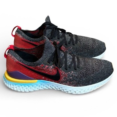 Nike Epic React FlyKnit 2 Men s 10.5 Multicolor Athletic Sneakers BQ8928-007