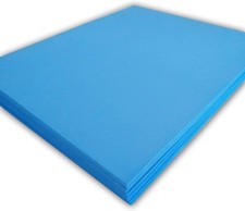3D Embroidery Puffy Foam Backing 15" x 18" x 3mm, 100 sheets - Blue Color