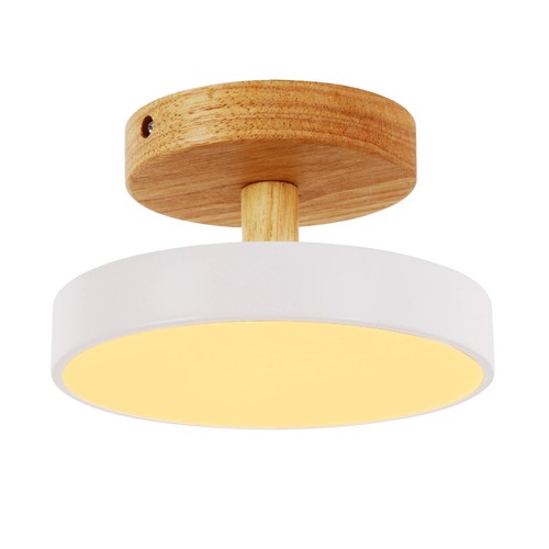 Ceiling Mount Light Fixture, Wide Voltage Ceiling Lamp With Three Light Colors - Picture 15 of 16
