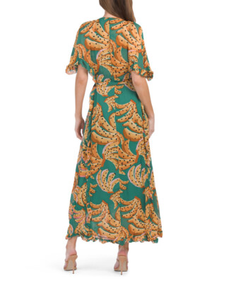 farm rio folk party maxi dress Farm Rio Blue Folk Party Maxi Dress NWT- Size XS The Saved Collection