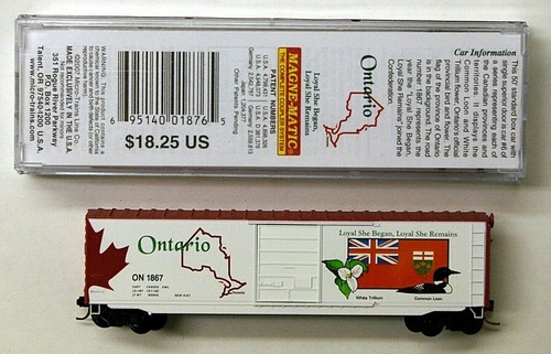 MTL Micro-Trains 07700156 77156 Ontario Canadá ON 1867 50 pies vagón de carga | Zustand: New