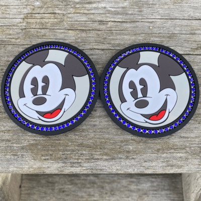NWT New Two Disney Mickey Mouse Silicone Car/Auto Cup Holder Coasters