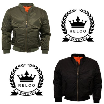 Men's Relco MA1 Flight Jacket Army 