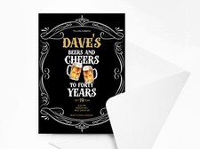Personalisierte Bier und Prost Geburtstag Par...