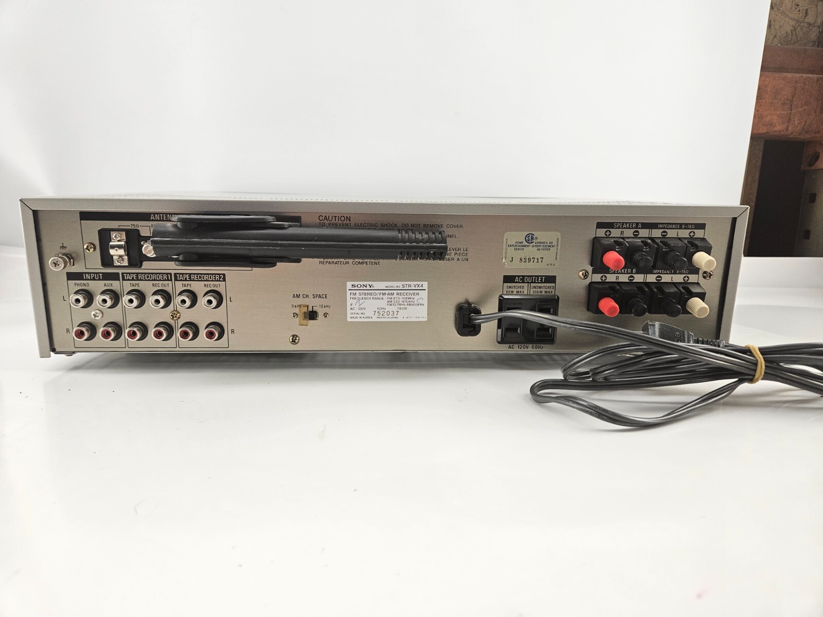 Sony STRVX4 Stereo FM/AM Receiver Legato Linear Radio Tuner eBay