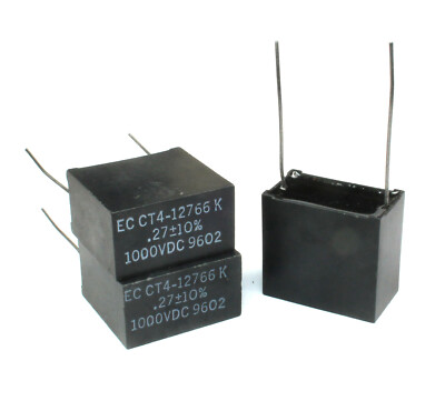 8pcs Electronics Concepts Box Film Capacitor, .27uF 1000VDC 10%  274K