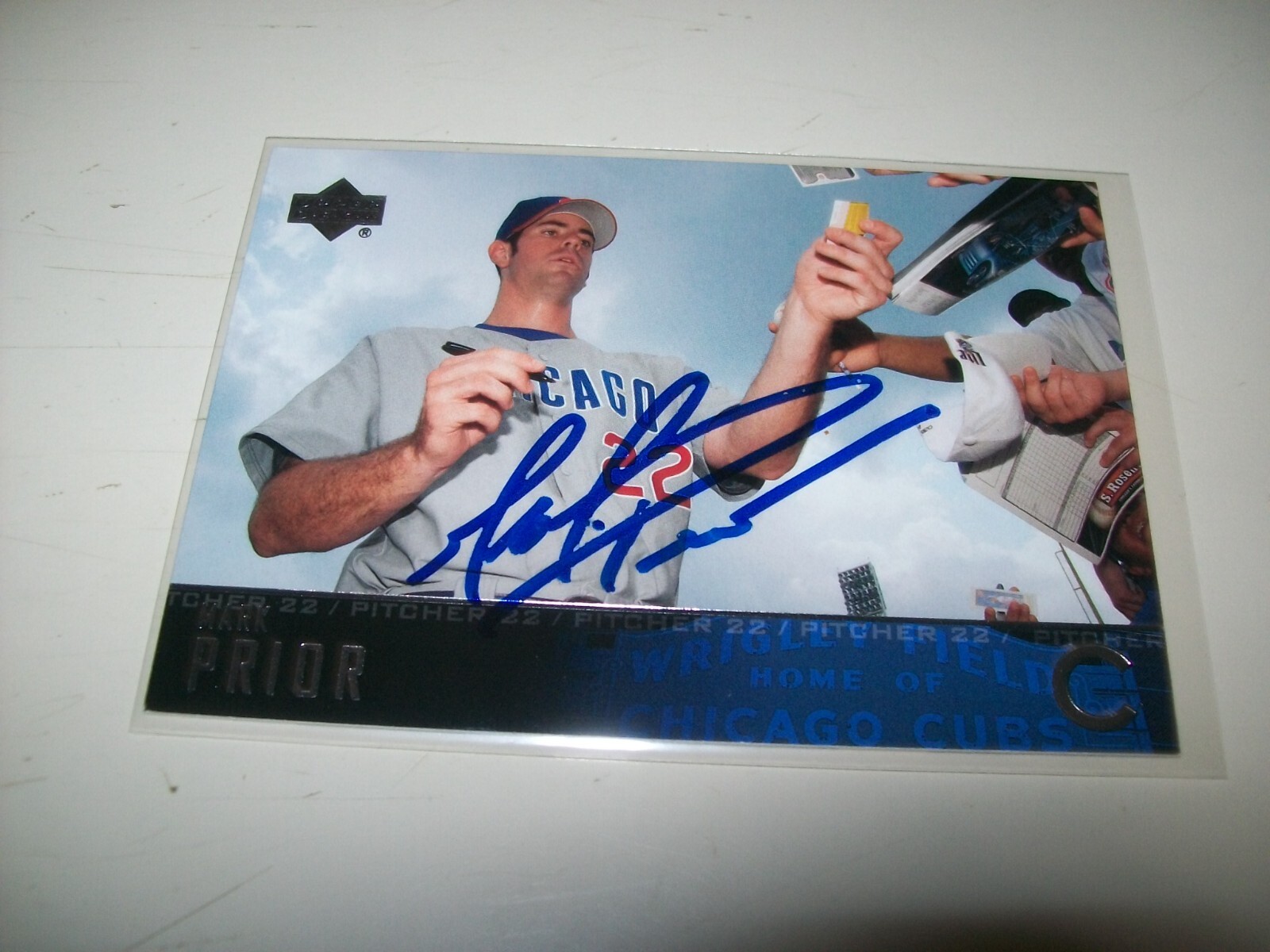2004 UPPER DECK MARK PRIOR AUTOGRAPH SIGNED AUTO #172 CHICAGO CUBS