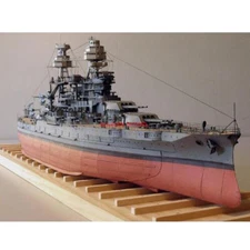 New 1/250 USS Arizona BB-39 Ship DIY 3D Paper Model Famous Warship Puzzle Kit